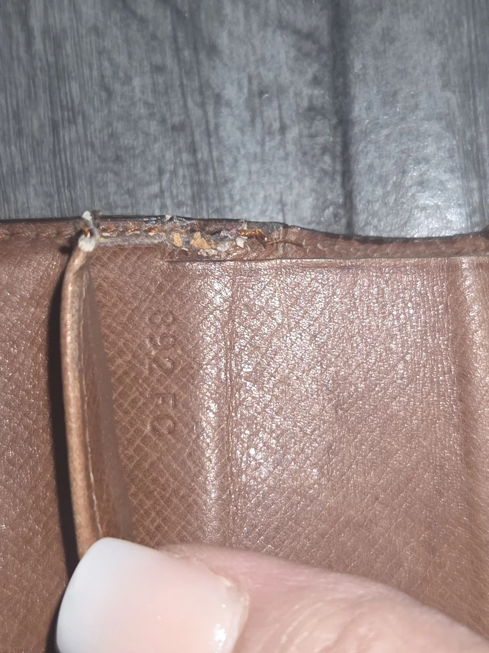 Louis Vuitton Brown Monogram Folded Wallet - Picture 8 of 9